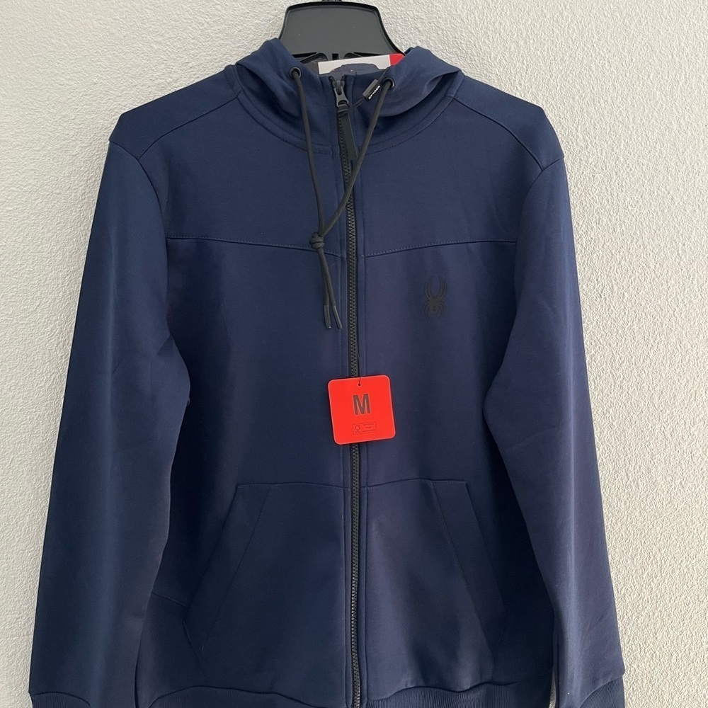 Spyder men hodded soft shell full zip. Size M
New